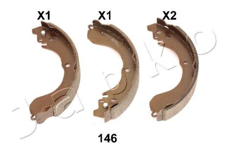 Колодки гальмівні задні Jeep Compass (MK49) (06 -)/Dodge Caliber (06 -)/Chrysler Sebring (00-10) JAPKO 55146