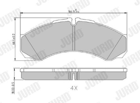 Гальмівні колодки передні Iveco Daily III / Optare Jurid 2912114530