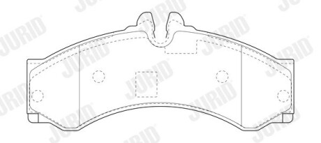 Гальмівні колодки перед/зад Mercedes Sprinter 903 / 904 / VW LT 28-46 Jurid 2915309560