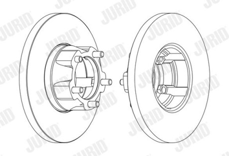 Гальмівний диск передній VW LT Jurid 561308JC1