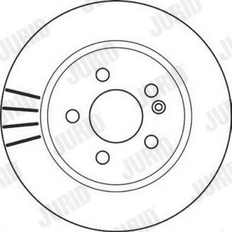 Гальмівний диск передній Mercedes M-Class (W163) (1998->) Jurid 562099JC