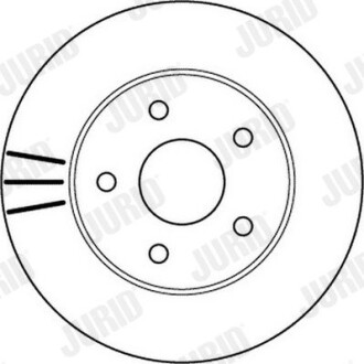 Тормозной диск передний Jeep Cherokee, Grand Cherokee II (1999->) Jurid 562147JC