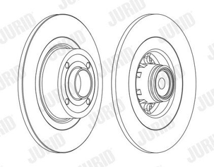 Гальмівний диск Jurid 562379J1