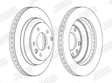 Гальмівний диск задній Audi Q7 / Porshe Cayenne / VW Touareg Jurid 562393JC1 (фото 1)