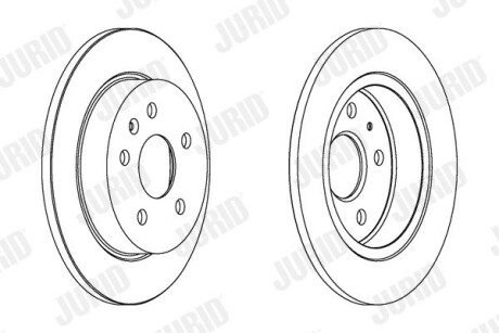 Тормозной диск задний Chevrolet Malibu / Opel Insignia A Jurid 562461JC