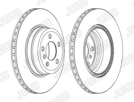 Тормозной диск задний BMW X5 (E70) / X6 (E71,E72,F16,F86) Jurid 562523JC1