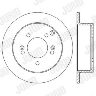 Гальмівний диск задній Hyundai Sonata Sonata V, Tucson, XG / Kia Magentis II, Sportage II Jurid 562552JC