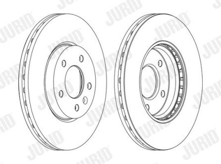 Гальмівний диск передній Chevrolet Cruze, Orlando, Volt / Opel Ampera, Astra J, Zafira Jurid 562631JC1