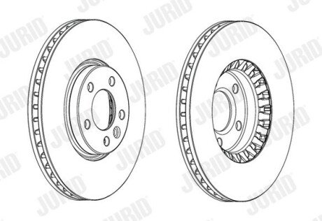 Гальмівний диск Jurid 562739JC1