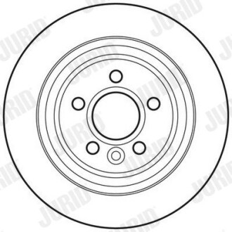 Гальмівний диск задній Volvo S60, S80, XC70 Jurid 562741JC