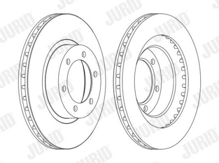 Гальмівний диск передній Toyota Land Cruiser Prado / Lexus GX Jurid 562743JC