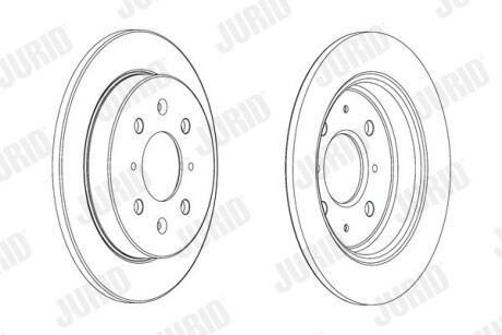 Гальмівний диск задній HONDA City, Jazz Jurid 562851JC