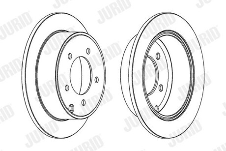 Гальмівний диск задній Chrysler 200, Sebring / Dodge Caliber, Avenger / Jeep Patriot, Compass Jurid 562857JC