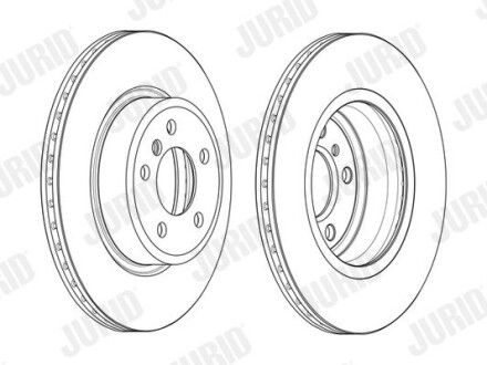 Тормозной диск передний BMW 5-Series Jurid 562889JC