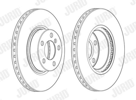 Гальмівний диск передній BMW X3, X4 Jurid 562891JC1