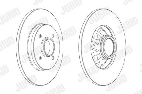 Диск гальмівний Jurid 562937JC-1
