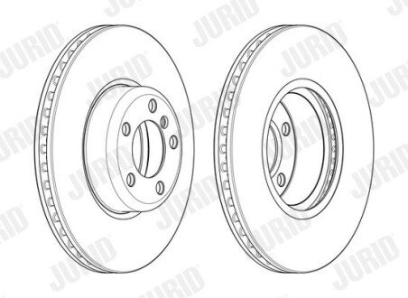 Гальмівний диск передній BMW 1-Series, 2-Series, 3-Series, 4-Series Jurid 562979JC1