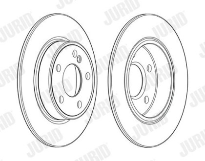 Гальмівний диск задній Mercedes A-Class (W176), B-Class (W246, W242), CLA (C117) Jurid 562995JC