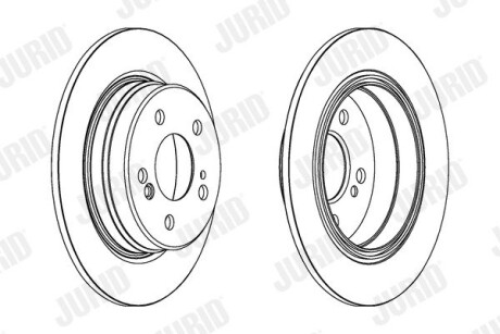 Гальмівний диск задній Mercedes 124, E-Class (W124, W210, S124, A124, C124) / Chrysler Jurid 563040JC