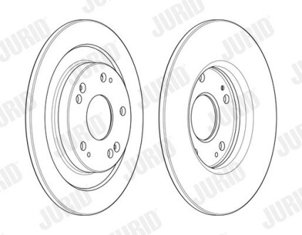 Гальмівний диск задній Honda Civic IX, VIII (2012-2016) Jurid 563128JC