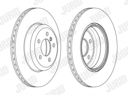 Тормозной диск задний BMW 3-Series, 4-Series Jurid 563134JC