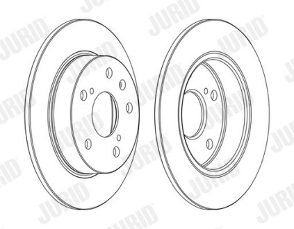 Тормозной диск задний Suzuki S-Cross, SX4, Vitara Jurid 563141JC