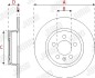 Гальмівний диск задній Audi A1 (2014-2018) Jurid 563255JC (фото 3)