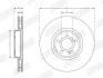 Гальмівний диск передній Mercedes A-Claas, B-Class, CLA, EQA, EQB, GLA, GLB Jurid 563754JC1 (фото 2)