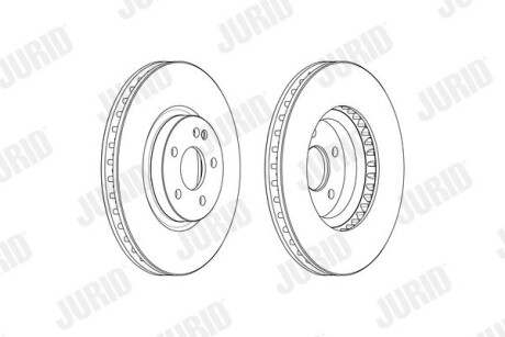 Гальмівний диск передній Mercedes Vito W447 Jurid 569261J