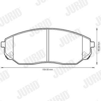 Колодки тормозные дисковые Jurid 572511J