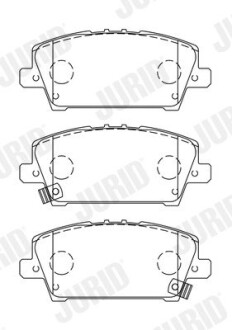 Тормозные колодки передние Honda Civic VIII IX Jurid 572579J