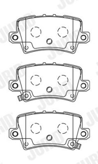 Тормозные колодки задние Honda Civic VIII (2005->) Jurid 572580J