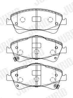 Гальмівні колодки передні Toyota Auris, Avensis, Verso Jurid 572600J