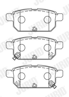 Гальмівні колодки задні Suzuki Baleno, Swift IV, V, SX4, Vitara Jurid 573384J