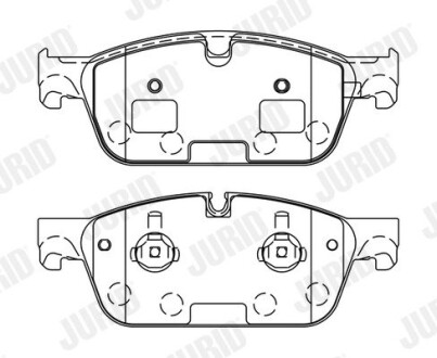 Тормозные колодки передние Mercedes Gl, GLE, M-Class Jurid 573448J