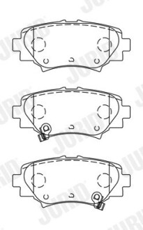 Гальмівні колодки задні Mazda 3 Jurid 573614J