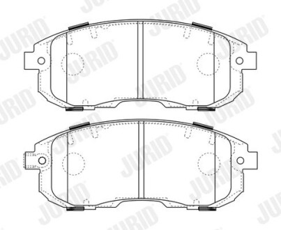 Гальмівні колодки передні Suzuki SX4 / Nissan NissanCube / Fiat Sedici Jurid 573646J