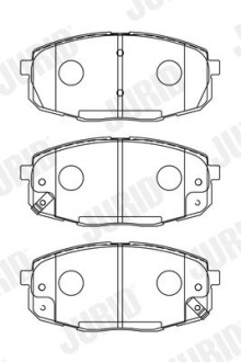 Гальмівні колодки передні KIA Carens, Ceed / Hyundai I30 Jurid 573730J