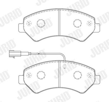 Гальмівні колодки передні Fiat Ducato / Citroen Jumper / Peugeot Boxer Jurid 573849J