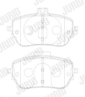 Тормозные колодки передние Mercedes A-Class (W177, V177), B-Class (W247), CLA (X118), GLA (H247) Jurid 573883J