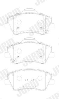 Гальмівні колодки передні Hyundai Ioniq (2016->) Jurid 573911J