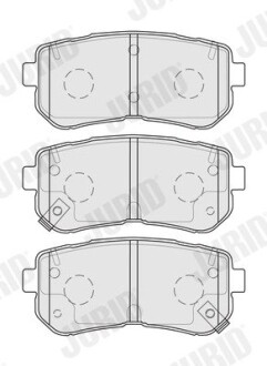 Гальмівні колодки задні Hyundai Tucson (2015->) / KIA Sportage IV (2015->) Jurid 574047J