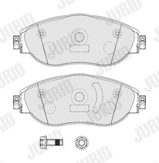 Гальмівні колодки передні VW Arteon / Audi Q3 Jurid 574122J