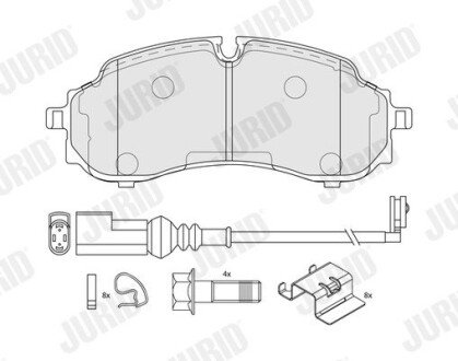 Колодки гальмівні Jurid 574267J