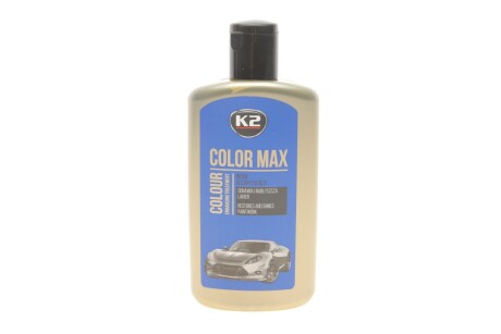 Поліроль восковий для кузова відтіняючий блакитний / COLOR MAX BLUE 250ML K2 K020BLUE