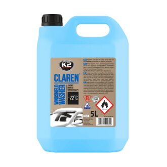 Омивач скла зимовий Claren Windshield Washer -22 °С з нейтральним ароматом 5 л (K625) K2 K20555