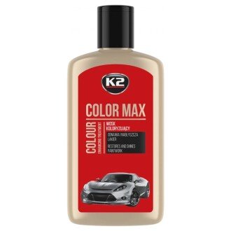 Поліроль восковий для кузова Max Color червоний 250 мл (K020RED) K2 K20630