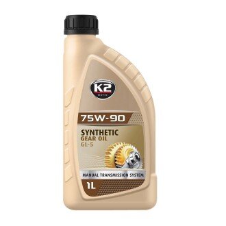 Олива трансмісійна Synthetic Gear Oil GL-5 75W-90 1 л (O5561E) K2 K20924 (фото 1)