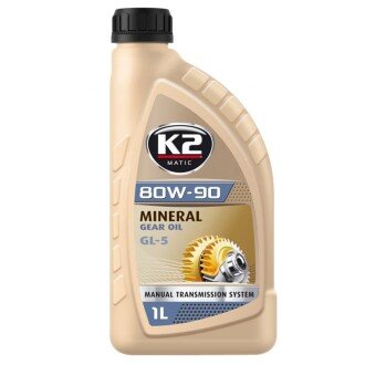 Олива трансмісійна Mineral Gear Oil GL-5 80W-90 1 л (O5541E) K2 K20925 (фото 1)