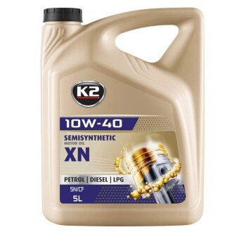 Олива моторна Semisynthetic OIL XN 10W-40 5 л (O2075E) K2 K20986